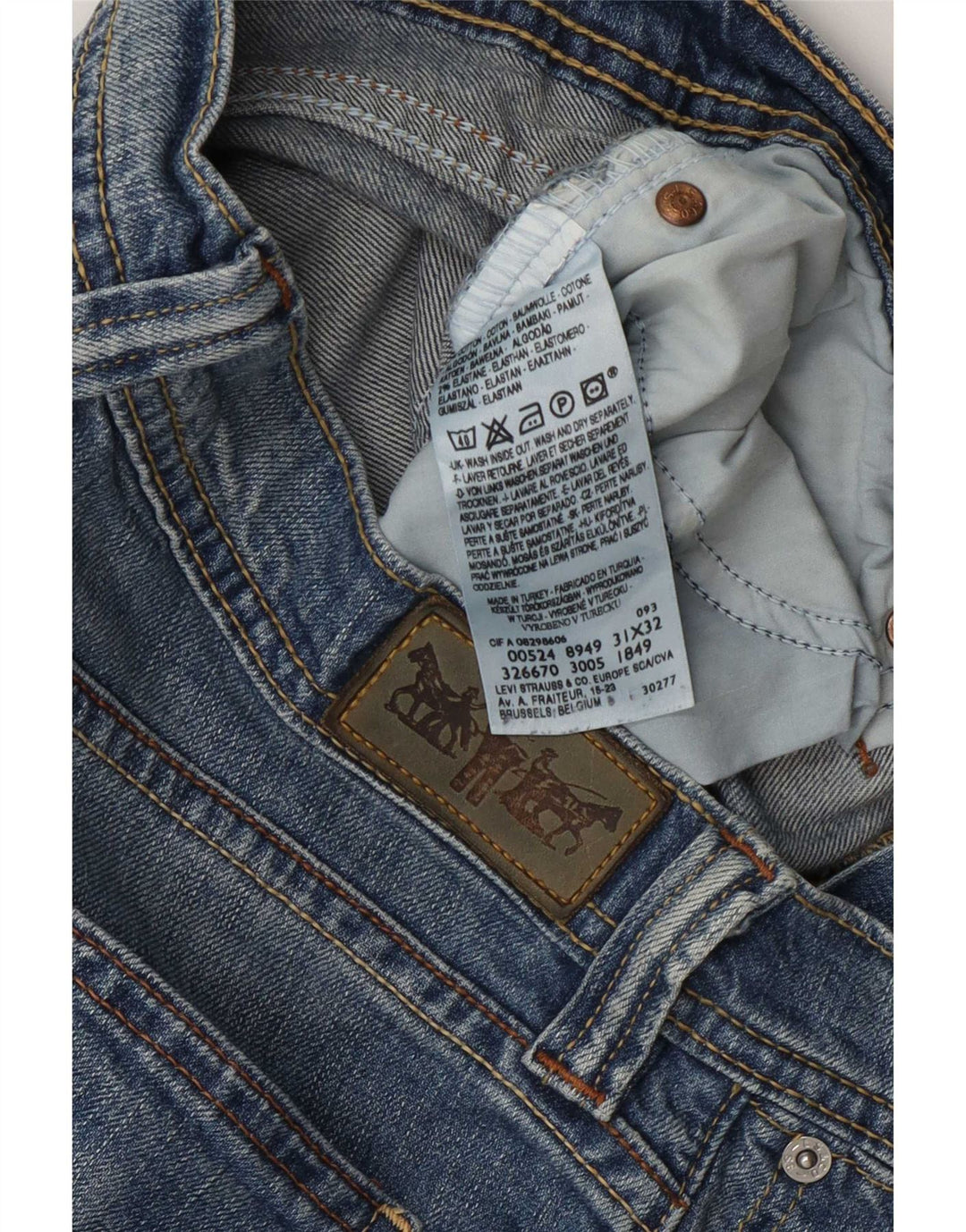Γυναικείο τζιν Levi's Bootcut W31 L32 Μπλε βαμβακερό