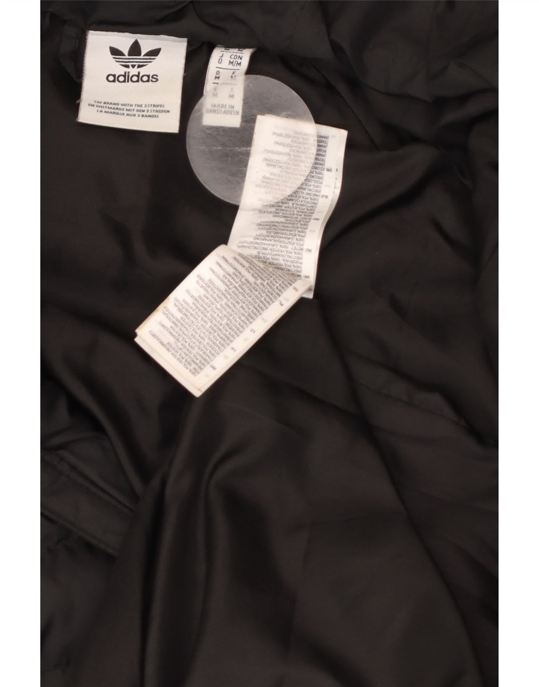 Ανδρικό μπουφάν με κουκούλα ADIDAS UK 38 Μεσαίο Μαύρο Πολυεστέρας