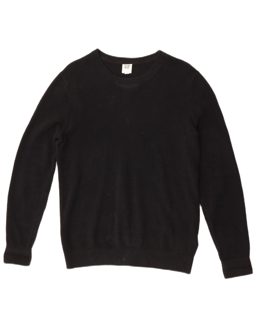 Ανδρικό πουλόβερ Gap Crew Neck Jumper Μικρό μαύρο βαμβακερό