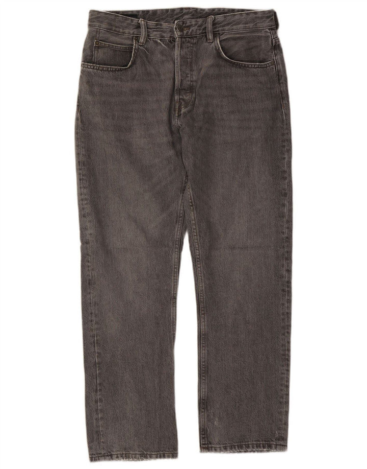 ZARA Ανδρικό τζιν ίσιο EU 42 Large W32 L29 Γκρι