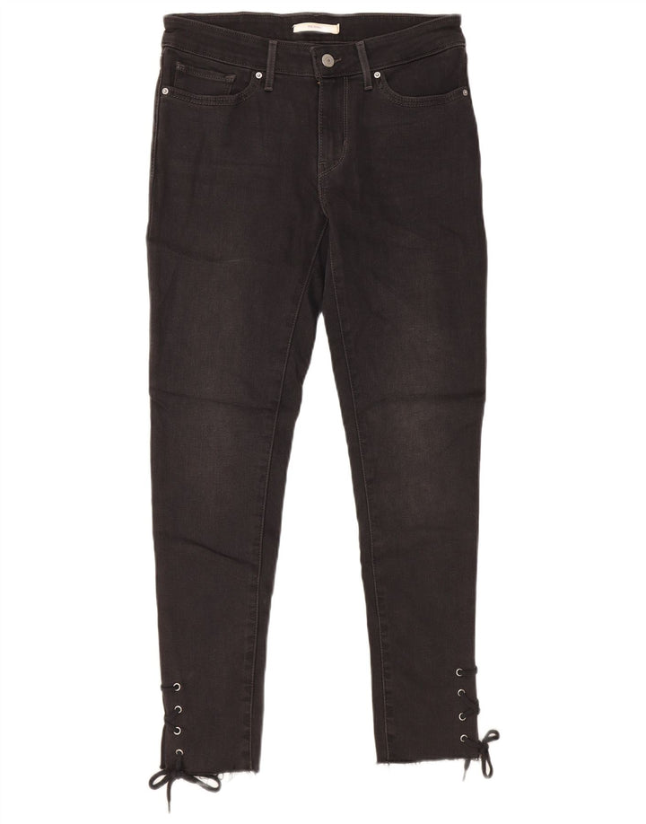 LEVI'S Γυναικείο 711 Skinny Jeans W28 L27 Μαύρο βαμβακερό