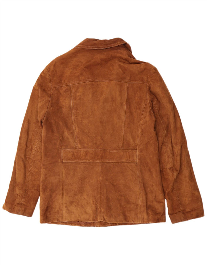 Vintage Ανδρικό Suede Jacket UK 38 Medium Brown Δερμάτινο