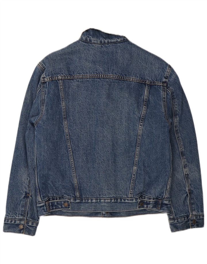 Ανδρικό τζιν Sherpa Jacket Levi's UK 36 Small Blue Cotton
