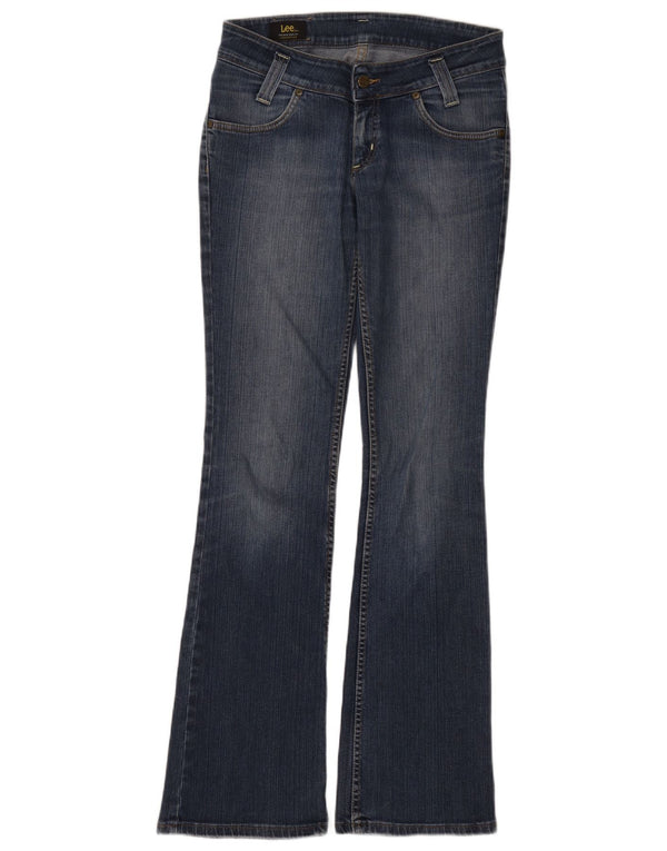 Lee Womens Leola Flared Jeans W30 L35 Blue Cotton
