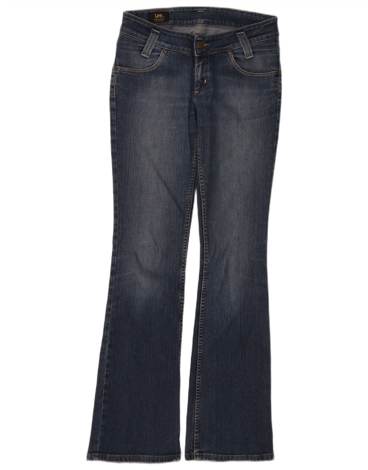 Lee Womens Leola Flared Jeans W30 L35 Blue Cotton