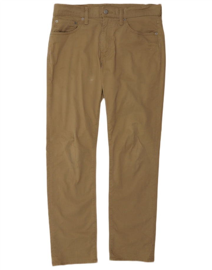LEVI'S Mens 511 Slim Casual Παντελόνι W32 L30 Μπεζ βαμβακερό