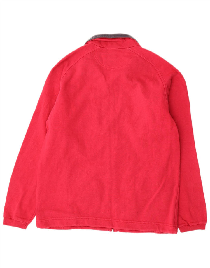 Champion Womens Oversized αθλητική φόρμα Top Jacket UK 10 Small Red Cotton