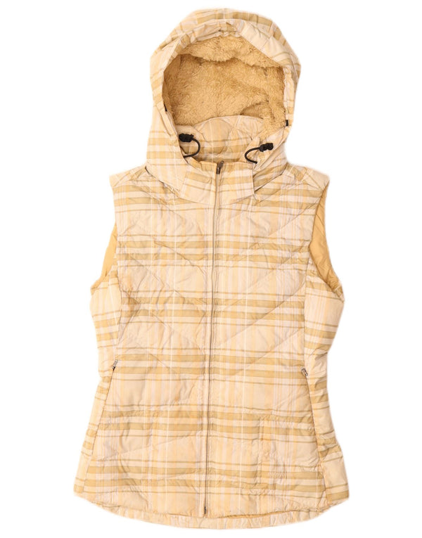 PATAGONIA Γυναικεία κουκούλα με επένδυση Gilet UK 6 XS Beige Check Polyester