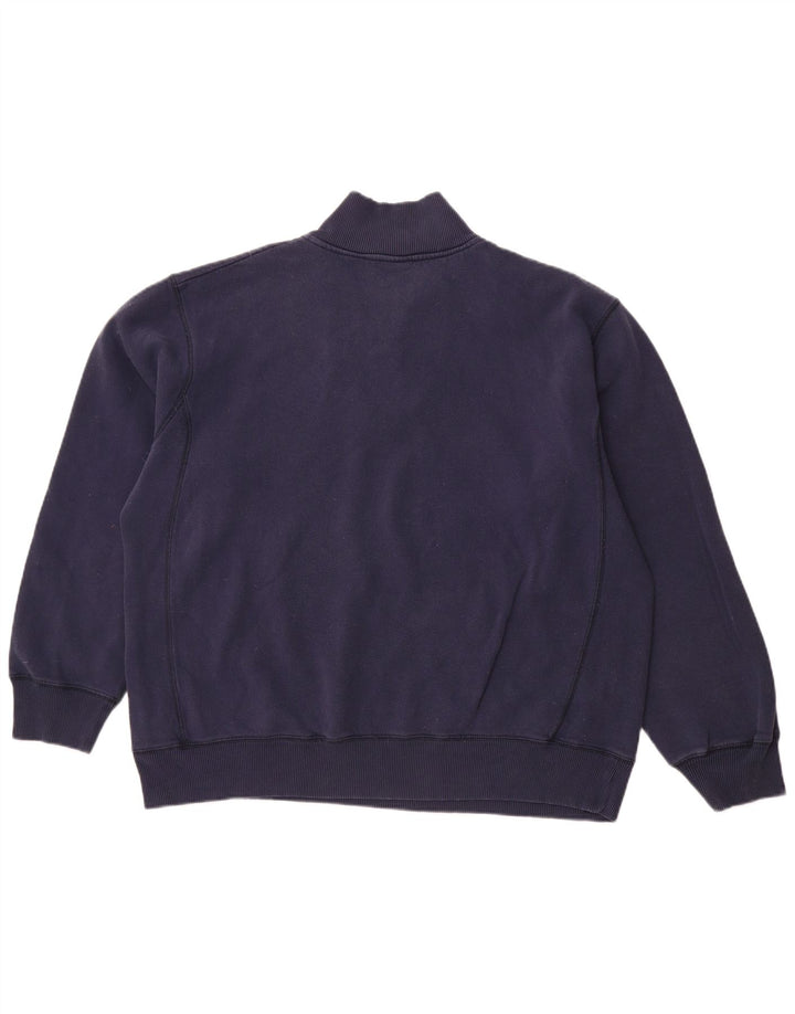 Ανδρικό φούτερ NIKE με φερμουάρ Jumper UK 45/47 XL Navy Blue Cotton