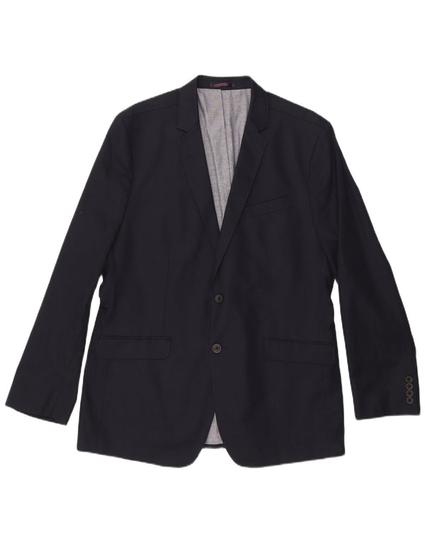 Ben Sherman Ανδρικό σακάκι με 2 κουμπιά UK 44 2XL Navy Blue Cotton