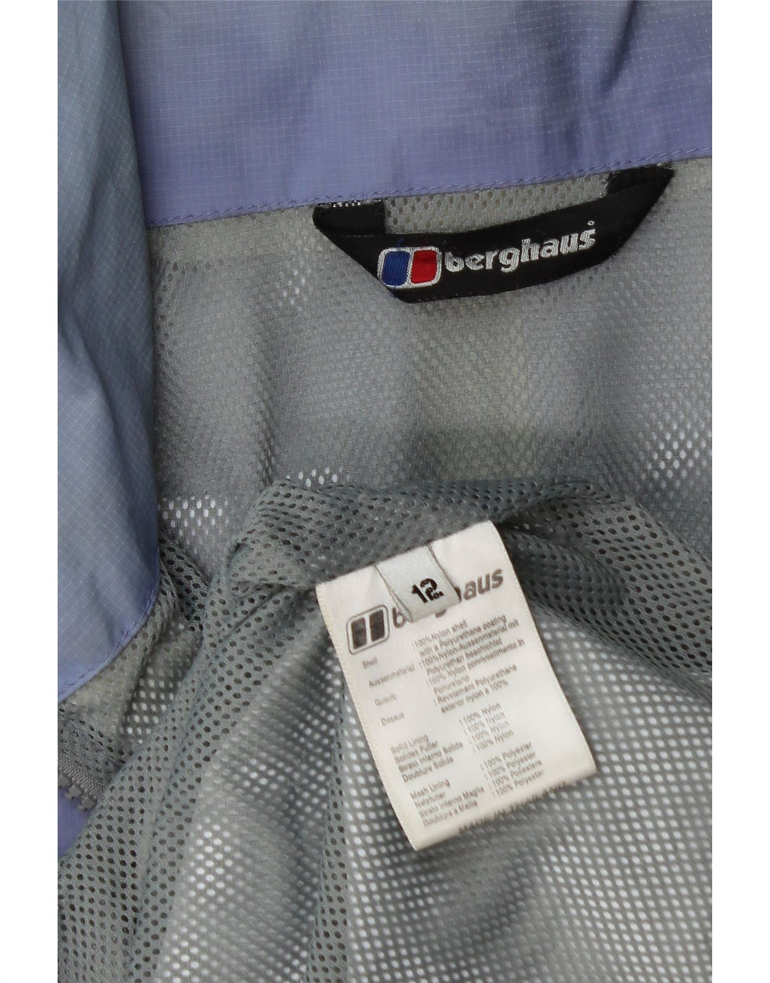 Γυναικείο μπουφάν βροχής με κουκούλα Berghaus UK 12 Medium Purple Nylon