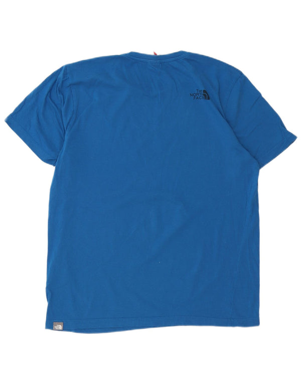 THE NORTH FACE Ανδρικό T-Shirt Top μεγάλο μπλε βαμβακερό