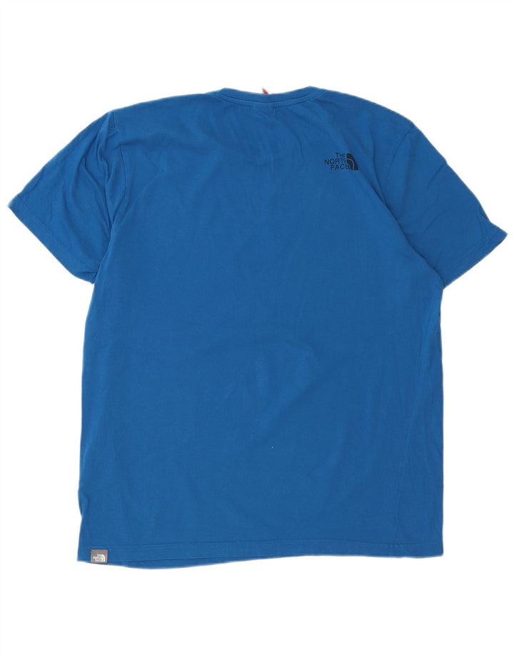THE NORTH FACE Ανδρικό T-Shirt Top μεγάλο μπλε βαμβακερό