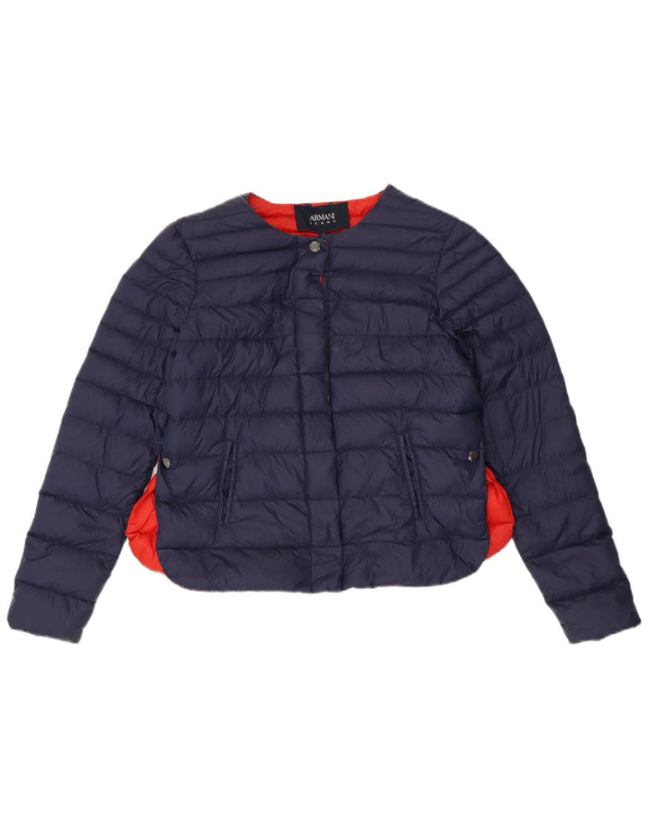 Armani Jeans Γυναικείο μπουφάν με επένδυση IT 44 Medium Navy Blue Colourblock