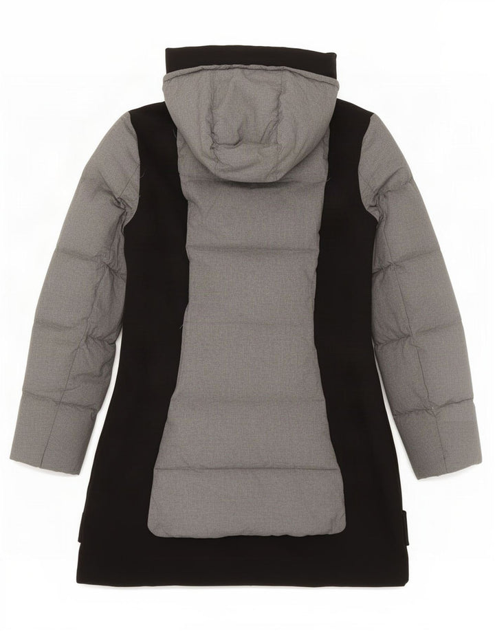 Kappa Γυναικείο παλτό με κουκούλα UK 10 Small Grey Colourblock
