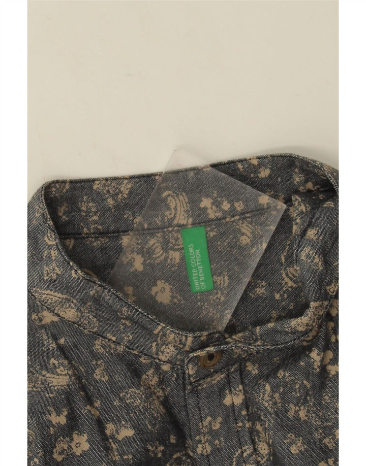Ανδρικό πουκάμισο Benetton Medium Grey Paisley