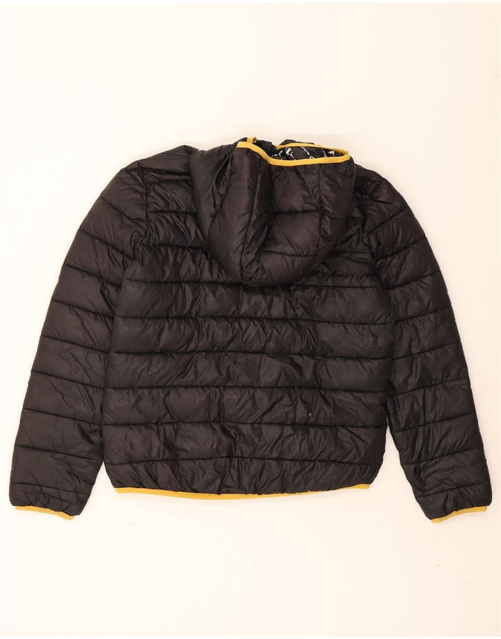 Champion Boys Hooded Jacket 15-16 Years 2XL Black Polyester