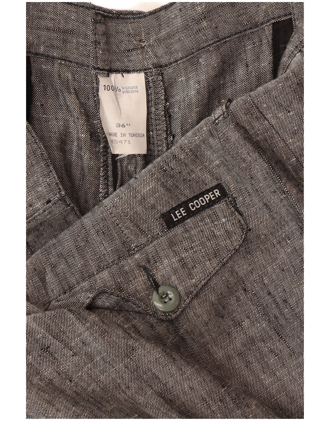 Lee Mens Cooper Tapered Chino Παντελόνι W36 L33 Γκρι βισκόζη