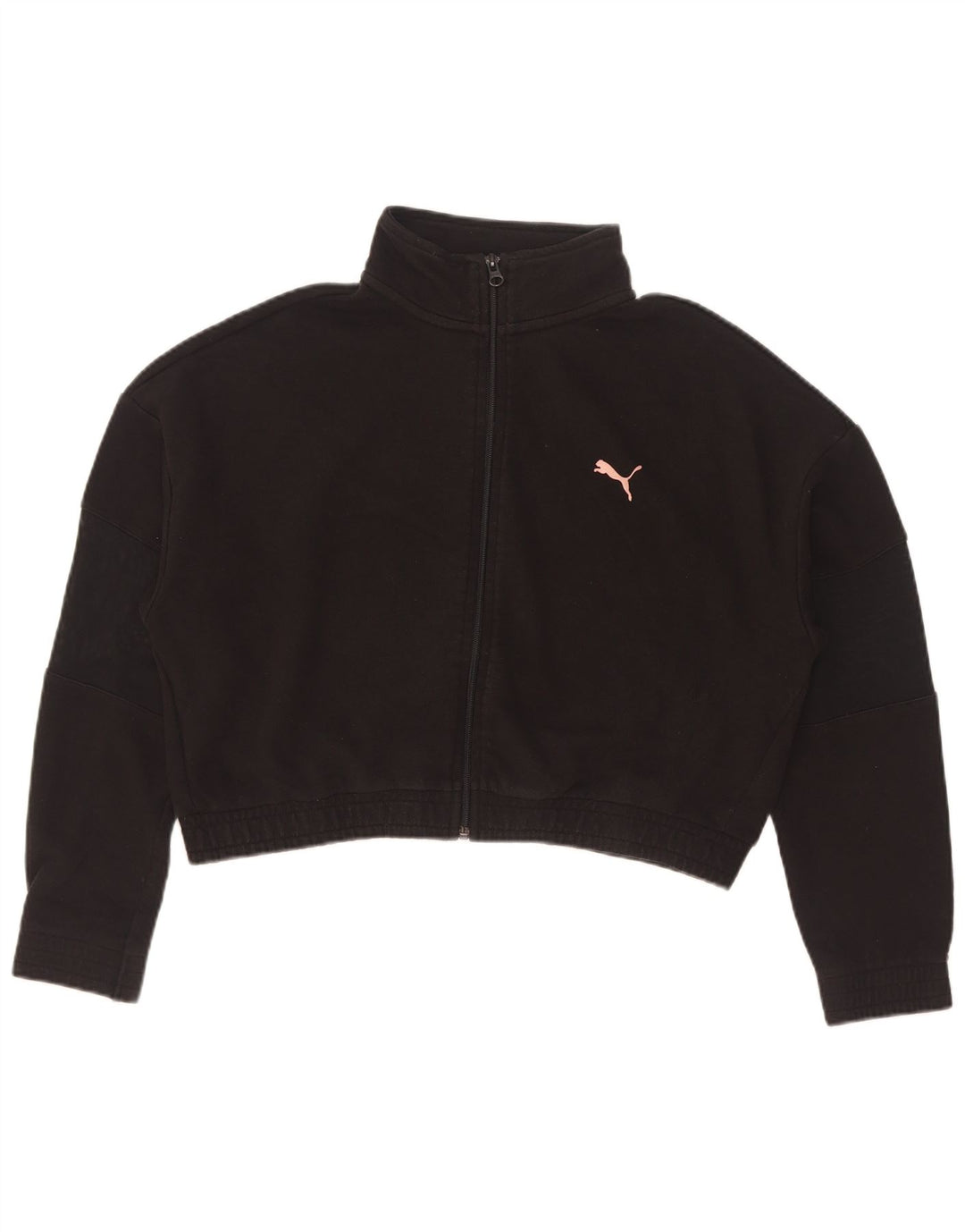 Γυναικεία φόρμα Puma Crop Oversized Top Jacket UK 10 Small Black Cotton