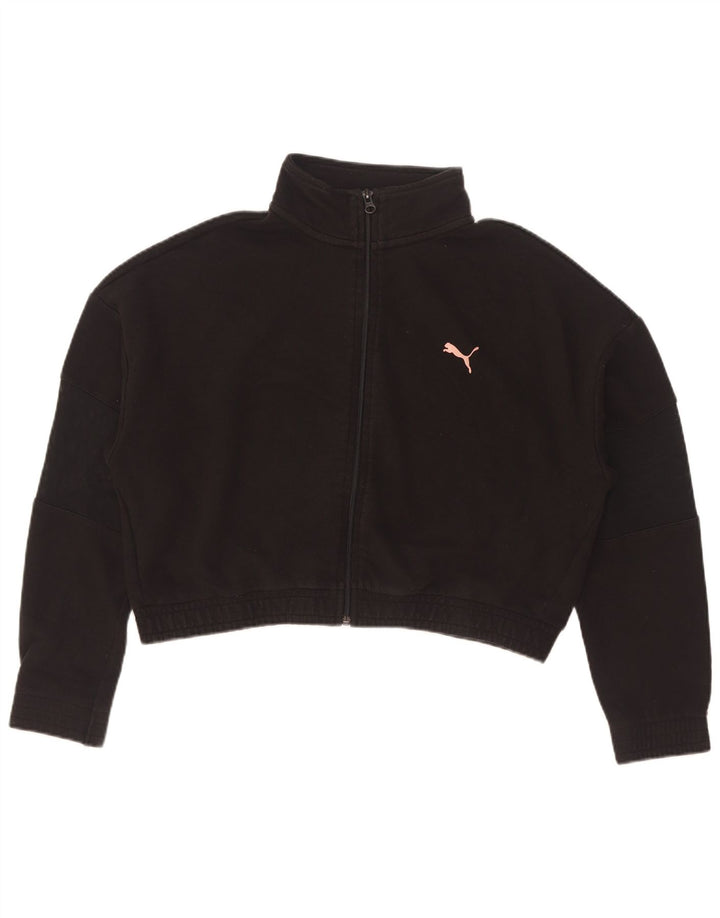 Γυναικεία φόρμα Puma Crop Oversized Top Jacket UK 10 Small Black Cotton