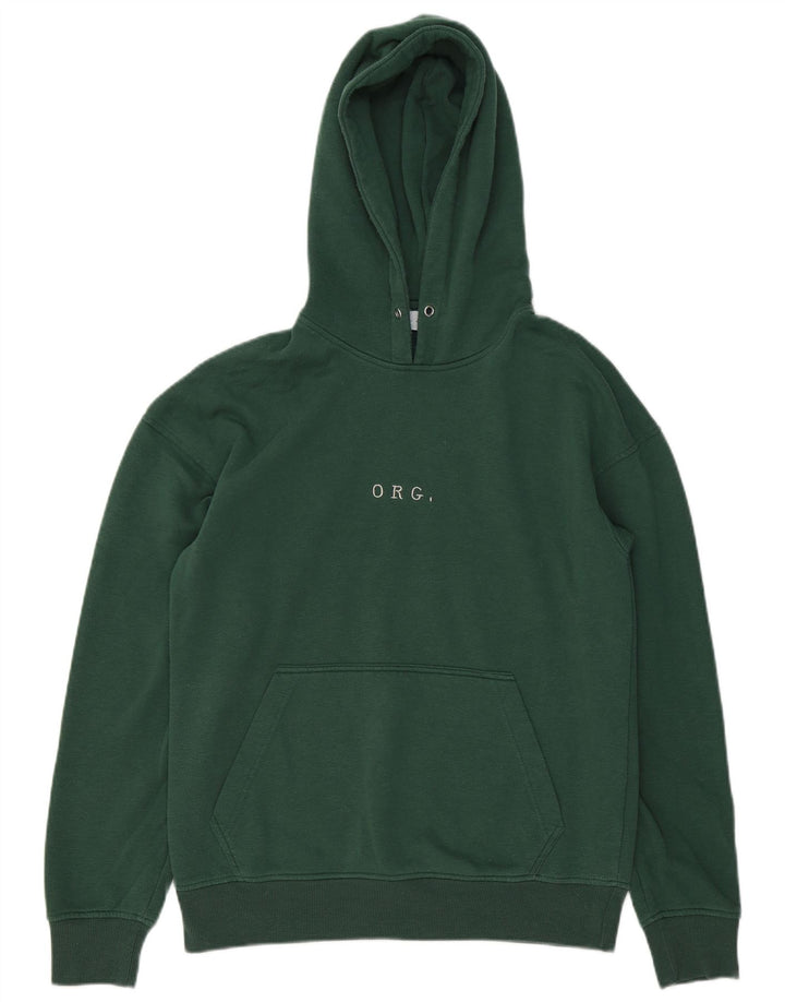 Ανδρικό μπλουζάκι με κουκούλα Jack & Jones, μεσαίο πράσινο βαμβακερό