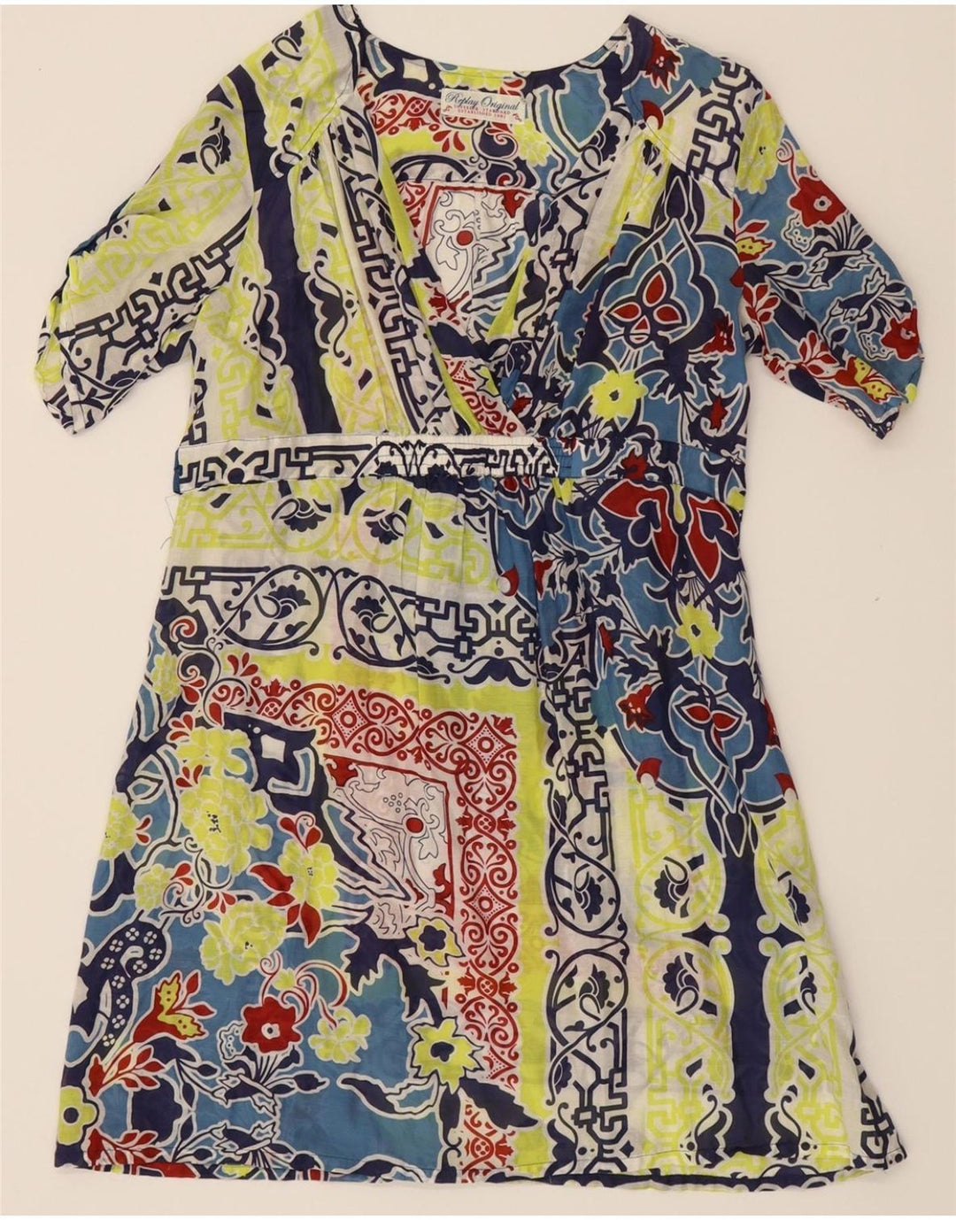REPLAY Womens Basic Dress UK 10 Small Multicoloured Floral Vintage Replay and Second-Hand Replay from Messina Hembry 
