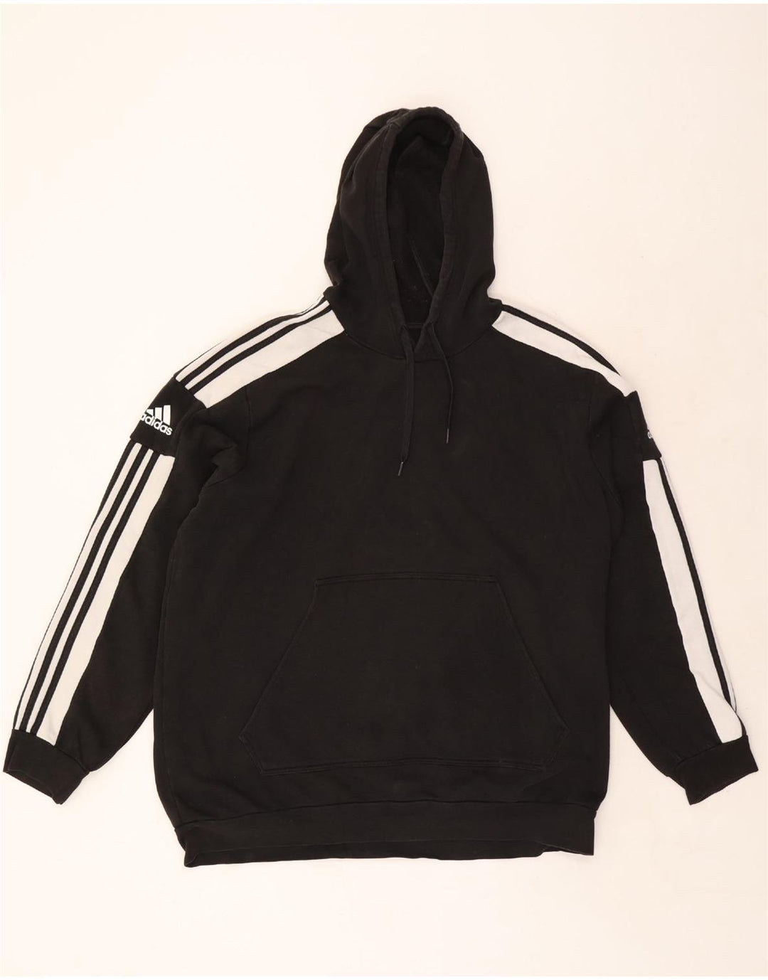 Ανδρική κουκούλα ADIDAS Jumper 2XL Black Colourblock Βαμβακερό