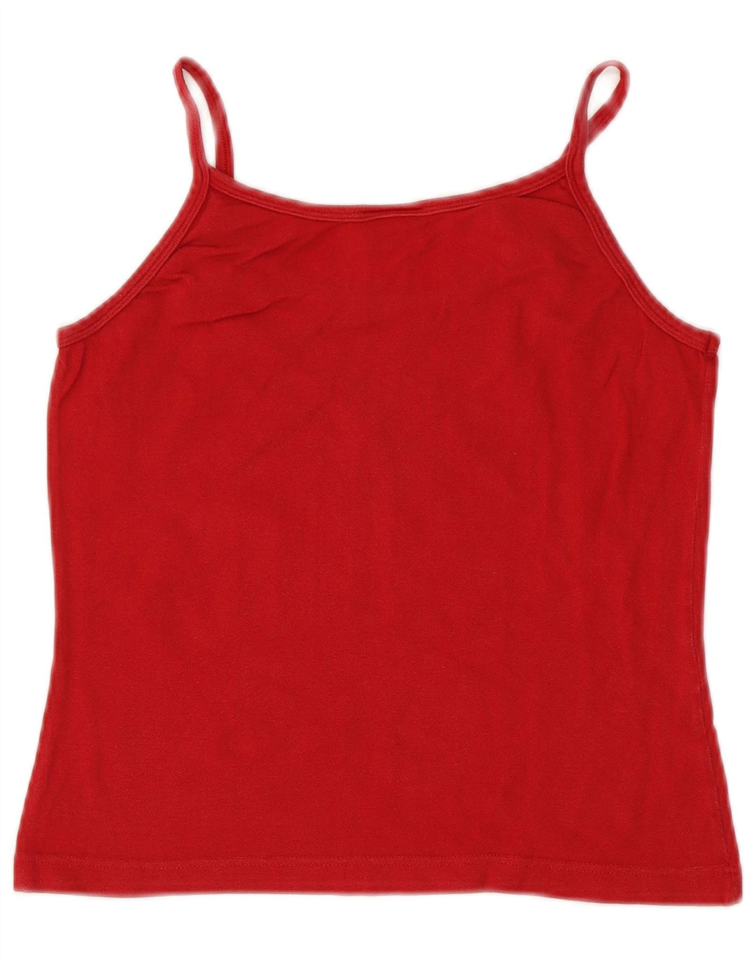 LACOSTE Γυναικείο Crop Cami Top Size 40 Μεσαίο κόκκινο βαμβακερό