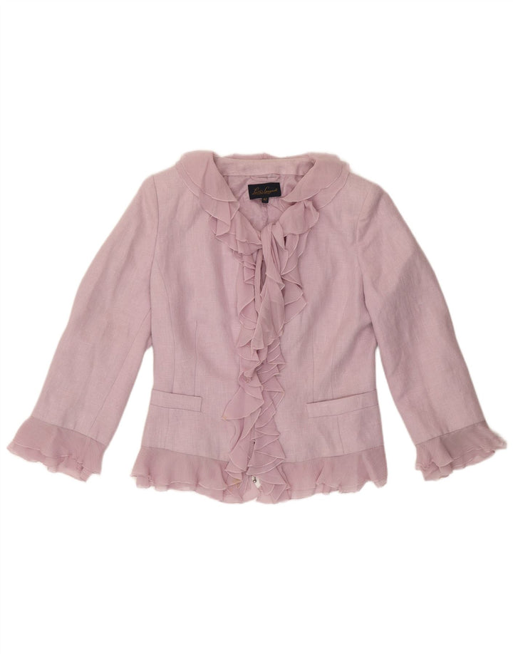 Luisa Spagnoli Γυναικείο μπουφάν Bolero IT 42 Medium Purple Λινό