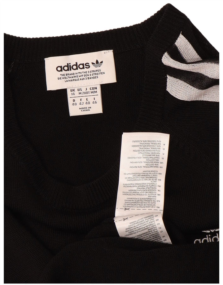Γυναικείο φόρεμα 3/4 μανίκι ADIDAS UK 14 Medium Black Rayon