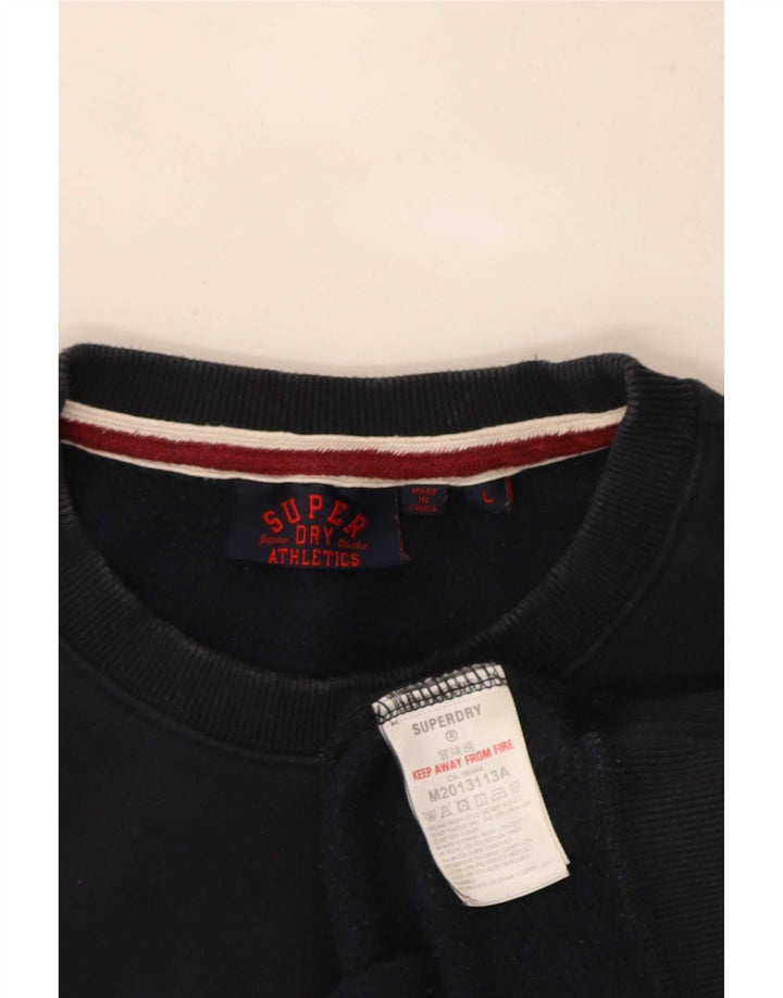 Ανδρικό φούτερ Superdry Jumper Large Navy Blue από βαμβάκι