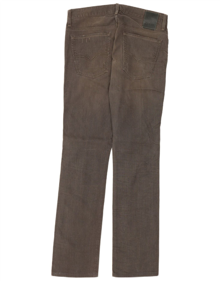 Ανδρικό τζιν Guess Distressed Straight W32 L32 Γκρι βαμβακερό