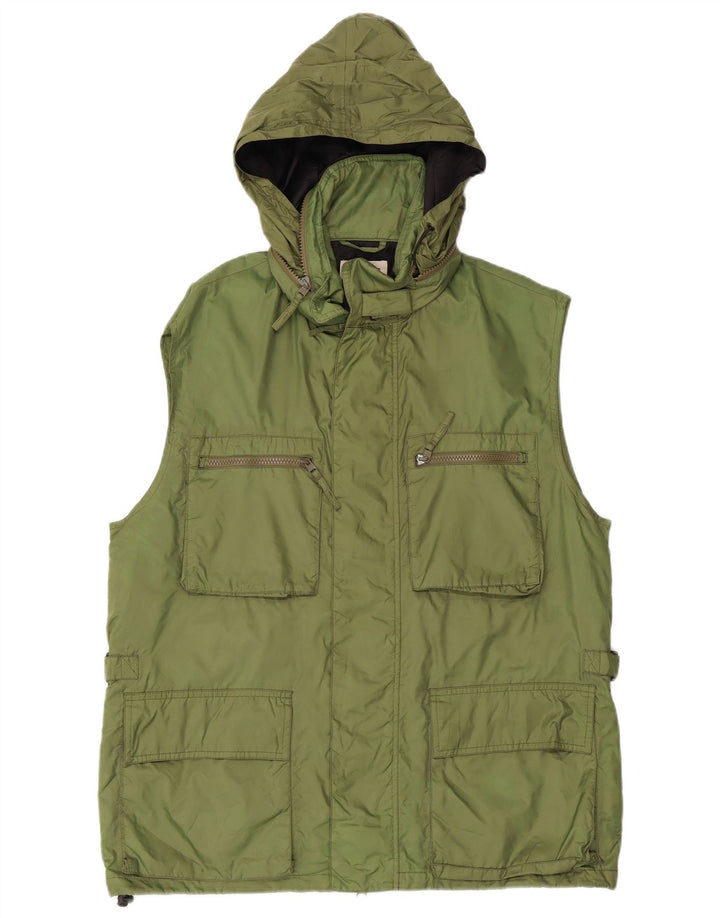 ALBERTO ASPESI Ανδρική κουκούλα Utility Gilet UK 42 XL Green Nylon