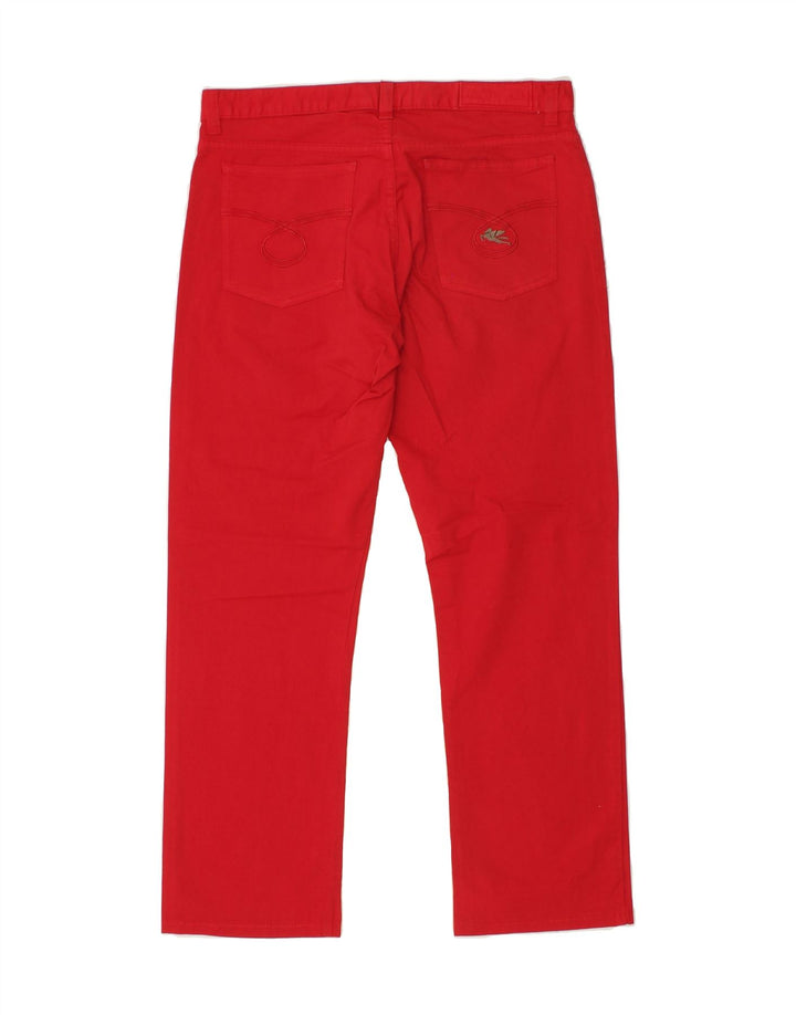 ETRO Womens Milano Straight Jeans W32 L27 Red Cotton Vintage Etro and Second-Hand Etro from Messina Hembry 