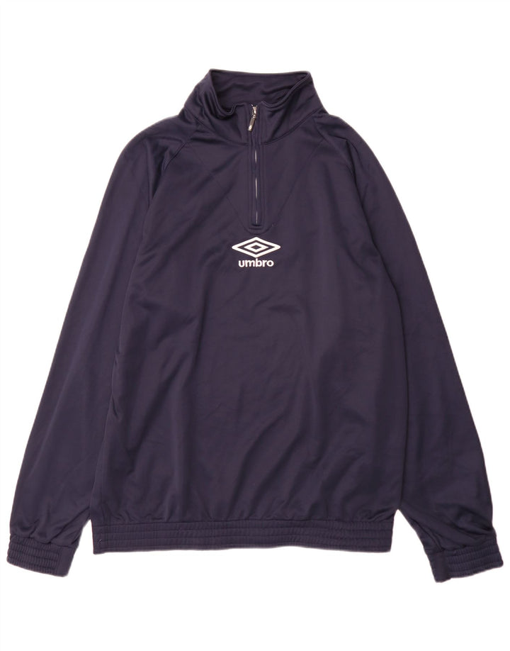 Ανδρική φόρμα πουλόβερ Umbro Top Jacket XL Navy Blue Polyester