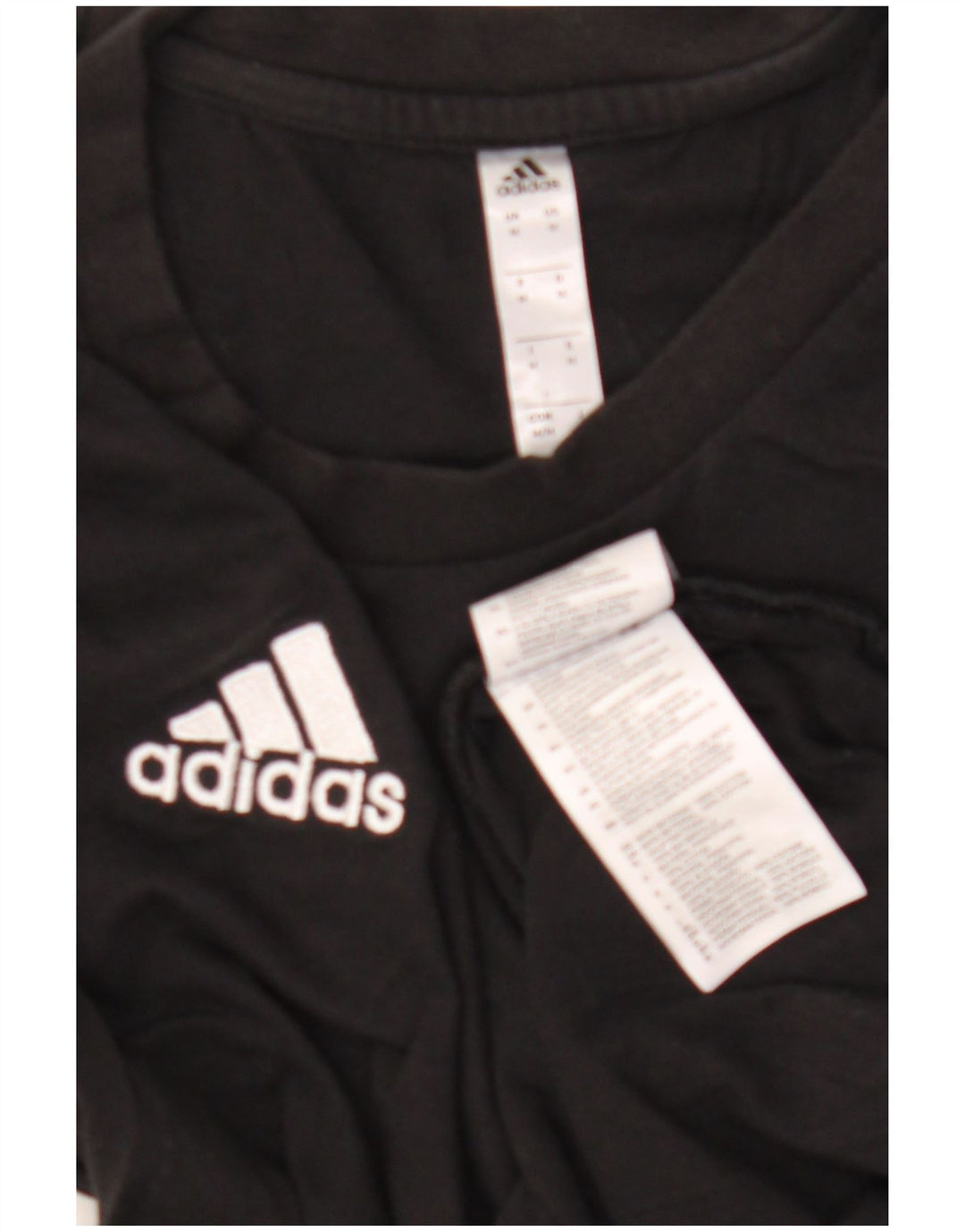 Ανδρικό T-Shirt Adidas Τοπ μεσαίο μαύρο βαμβακερό