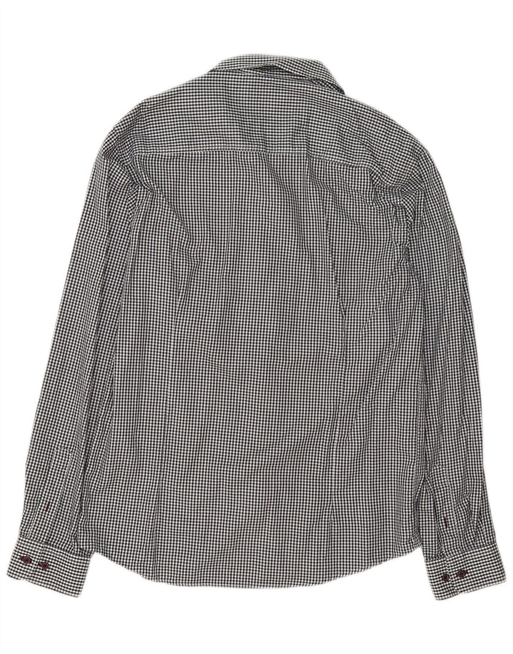 Jack & Jones Ανδρικό πουκάμισο μεγάλο λευκό βαμβακερό Gingham