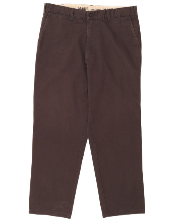 Mash Ανδρικό ίσιο παντελόνι Chino IT 54 2XL W36 L29 Γκρι βαμβακερό
