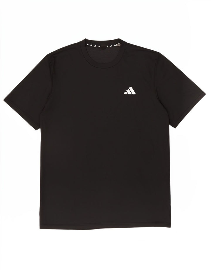 Ανδρικό T-Shirt Adidas Top μεσαίο μαύρο πολυεστέρα Sports