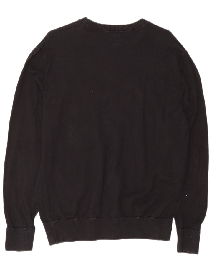 Ανδρικό πουλόβερ Gap Crew Neck Jumper Μικρό μαύρο βαμβακερό