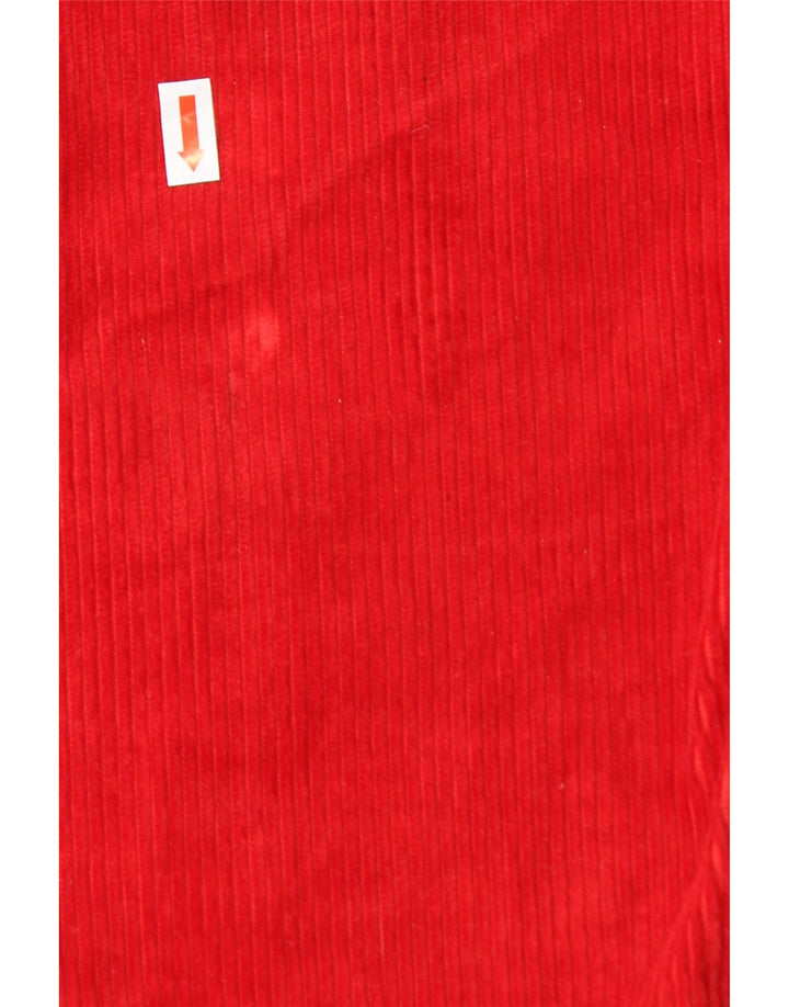 ST. BERNARD Γυναικείο ψηλόμεσο κοτλέ παντελόνι UK 12 Medium W24 L27 Red