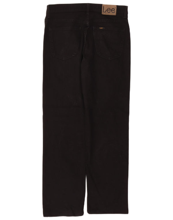 Lee Mens Brooklyn Straight Jeans W34 L30 Μαύρο βαμβακερό