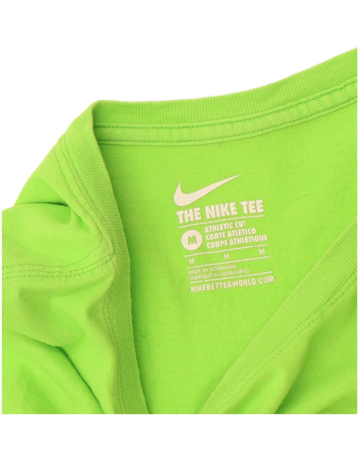 Μπλουζάκι NIKE Ανδρικό Αθλητικό T-Shirt Μπλουζάκι από μεσαίο πράσινο βαμβακερό