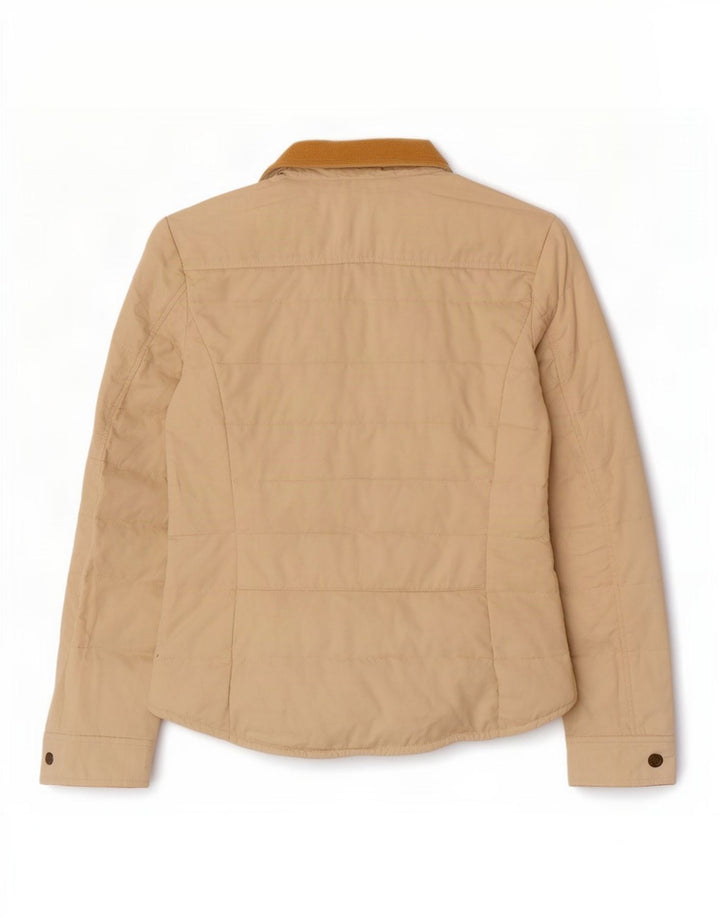 Massimo Dutti γυναικείο μπουφάν με επένδυση UK 16 μεγάλο μπεζ βαμβακερό