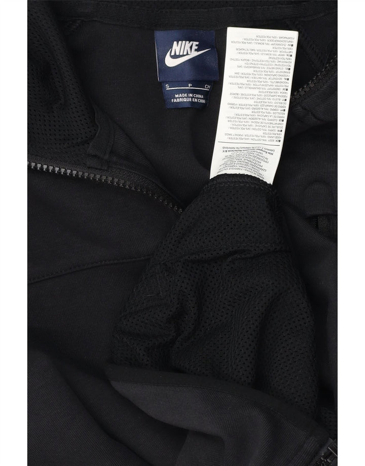 Ανδρικό πουλόβερ NIKE με φερμουάρ, μικρό μαύρο βαμβακερό