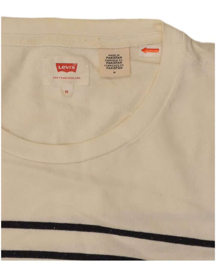 Ανδρικό τοπ Levi's μακρυμάνικο μεσαίο λευκό ριγέ βαμβακερό