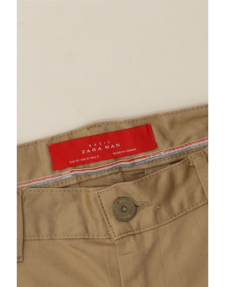 Ανδρικό παντελόνι Chino ZARA Slim EU 40 Medium W31 L27 Beige