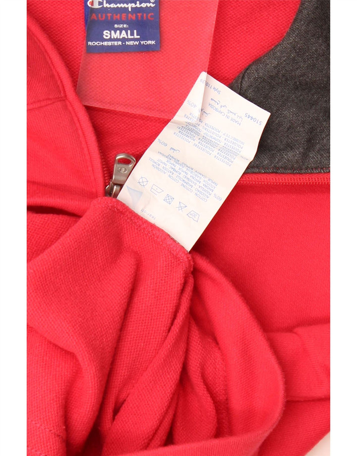 Champion Γυναικεία αθλητική φόρμα Top Jacket UK 10 Small Red Cotton