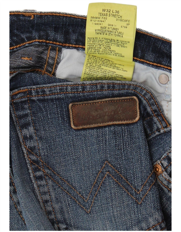 Ανδρικό τζιν ίσιο WRANGLER Texas Stretch W32 L36 Μπλε βαμβακερό
