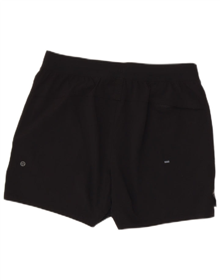 Γυναικείο αθλητικό σορτς Lululemon μεγάλο μαύρο νάιλον